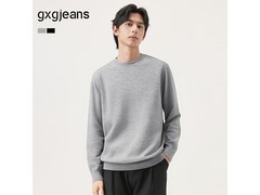 gxgjeans秋季圆领毛衣线衫满1元5折