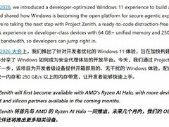 微软推Windows 11 AI开发版Project Zenith，专为本地大模型研发优化