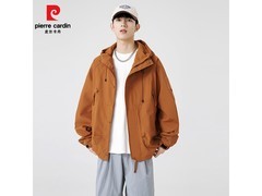 皮尔·卡丹焦糖色冲锋衣到手仅54.9元