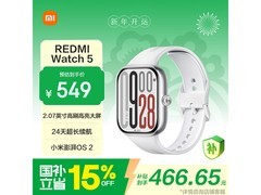 红米Watch5智能手表47.5mm皎月银