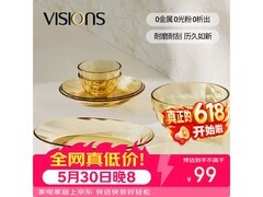 康宁晶炫螺纹6件玻璃餐具套装，现仅99元速抢！