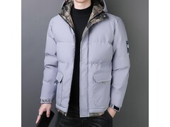 真维斯男士加绒防风棉服89元