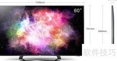 110×70厘米电视是多少寸