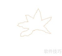 枫叶简笔画教程