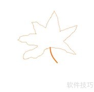 枫叶简笔画教程