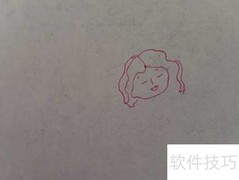 棉花姑娘简笔画