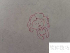 棉花姑娘简笔画