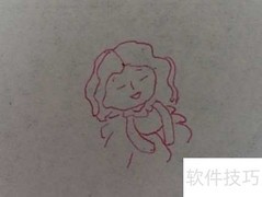 棉花姑娘简笔画