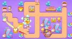 保卫萝卜4阿波与魔法宝藏第2关通关攻略