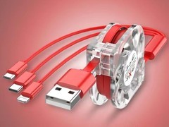 顿娱伸缩三合一快充线，补贴后4.51元