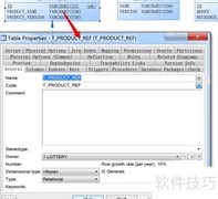 PowerDesigner单表导出字典