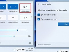 Windows 11五月更新推共享音频功能：支持双蓝牙耳机实时同步播放