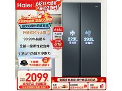 海尔616L双开门冰箱，到手仅2073元
