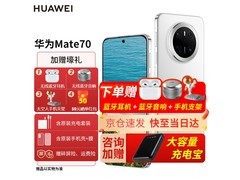 华为Mate70鸿蒙AI旗舰手机，雪域白12GB+512GB，京东特惠4599元