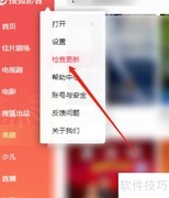 搜狐影音版本查看方法