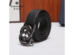 喜来登头层牛皮自动扣腰带65元