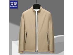 罗蒙卡其色XL立领夹克，到手仅69元