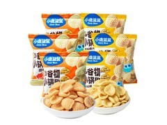 小鹿蓝蓝多谷物小锅巴，6袋组合套装仅9.7元！