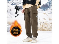 布衣传说男士加绒工装裤64元抢