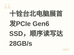 十铨台北电脑展首发PCIe Gen6 SSD，顺序读写达28GB/s