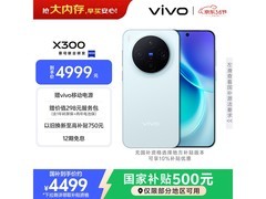 vivo X300自在蓝12+512G低至4374元