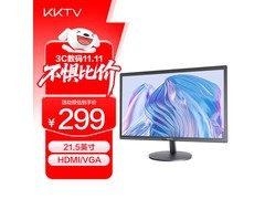 KKTV K22ZHT 21.5英寸高刷显示器299元
