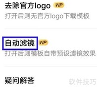 简拼自动滤镜设置方法