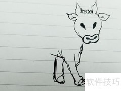 卡通老牛简笔画教程