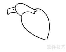 雄鹰简笔画分步教程