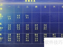贝格尔编排法9队图解