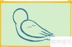 啄木鸟简笔画教程