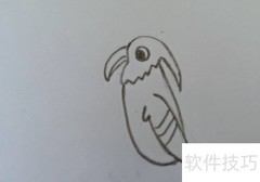 如何画一只简单的啄木鸟