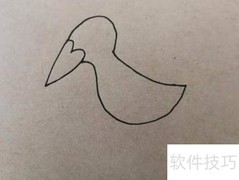 简笔画啄木鸟教程