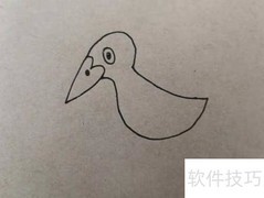 简笔画啄木鸟教程