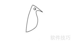 啄木鸟简笔画步骤