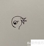 啄木鸟简笔画步骤详解