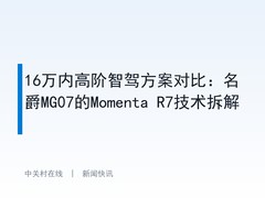 16万内高阶智驾方案对比：名爵MG07的Momenta R7技术拆解