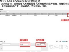 MES质检流程简介