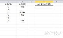 统计未检验产品数量的函数方法