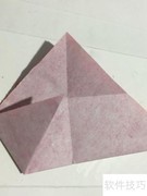 彩纸巧剪五星教程