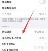 苹果手机SIM卡设置指南