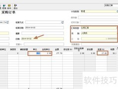 采购订单录入技巧
