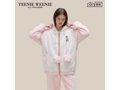 TEENIE WEENIE小熊刺绣加厚睡衣套装