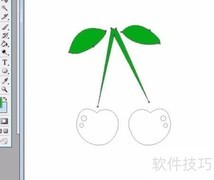 樱桃卡通图标创意设计