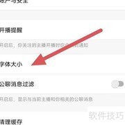 小野猫直播字体大小查看方法