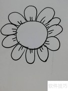 向日葵钟表绘画教程