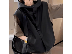 2026春款欧货女士连帽工装马甲，促销仅99元！