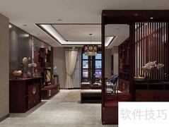 客餐厅一体隔断设计