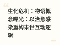生化危机：物语概念曝光：以治愈感染重构末世互动逻辑