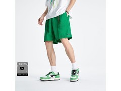 太平鸟绿色直筒沙滩裤低至22.2元